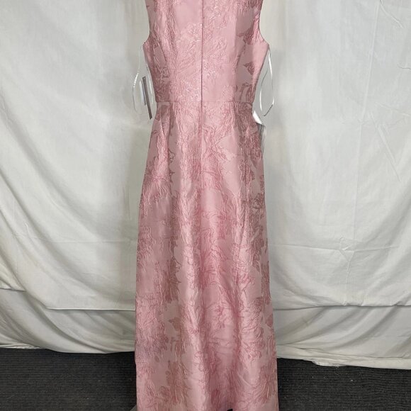 NEW KAY UNGER Women’s Elaine Floral Sleeveless Gown Size 10 Pink - Picture 2 of 9